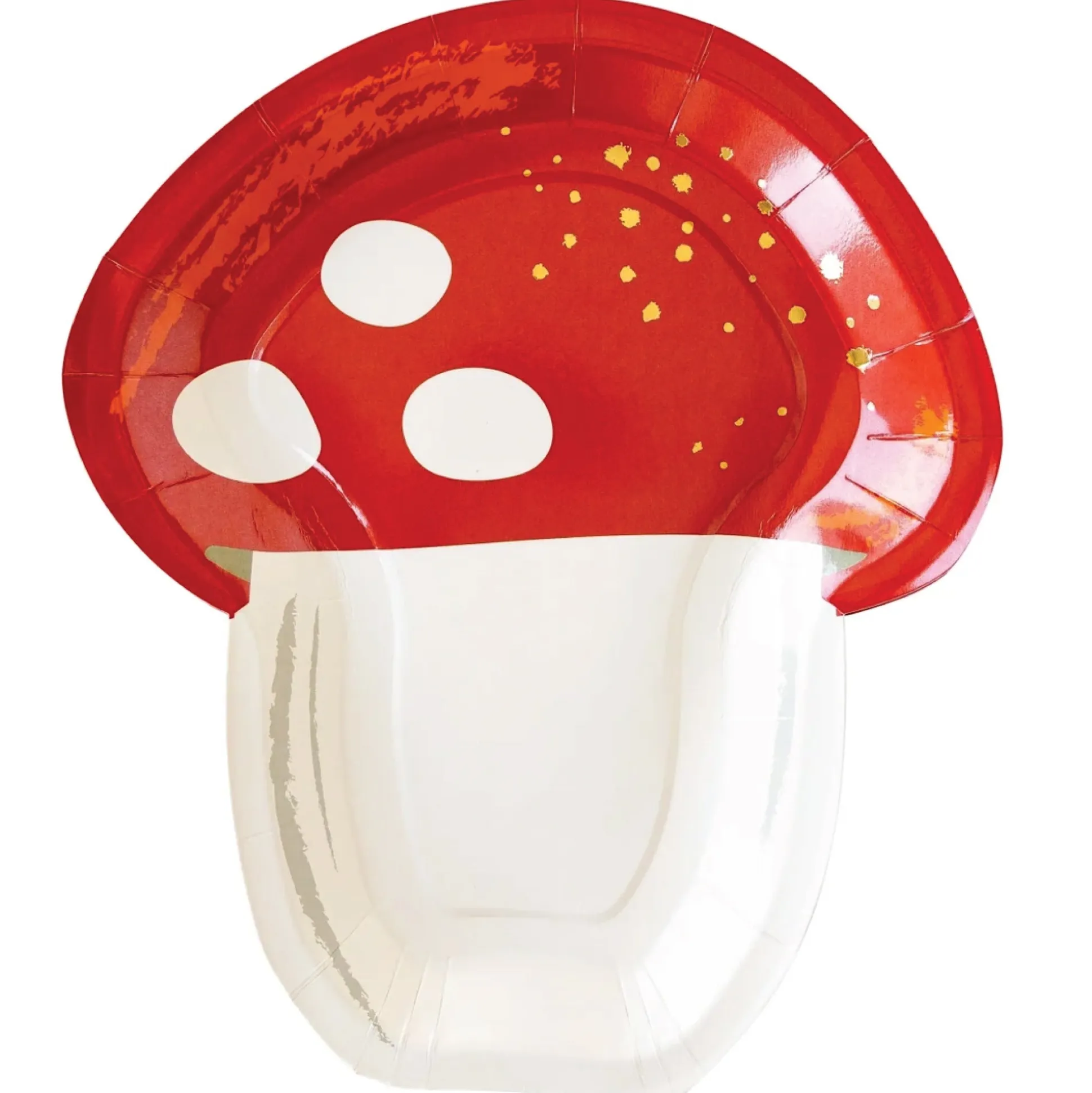 Red Mushroom Lunch Plates 8ct