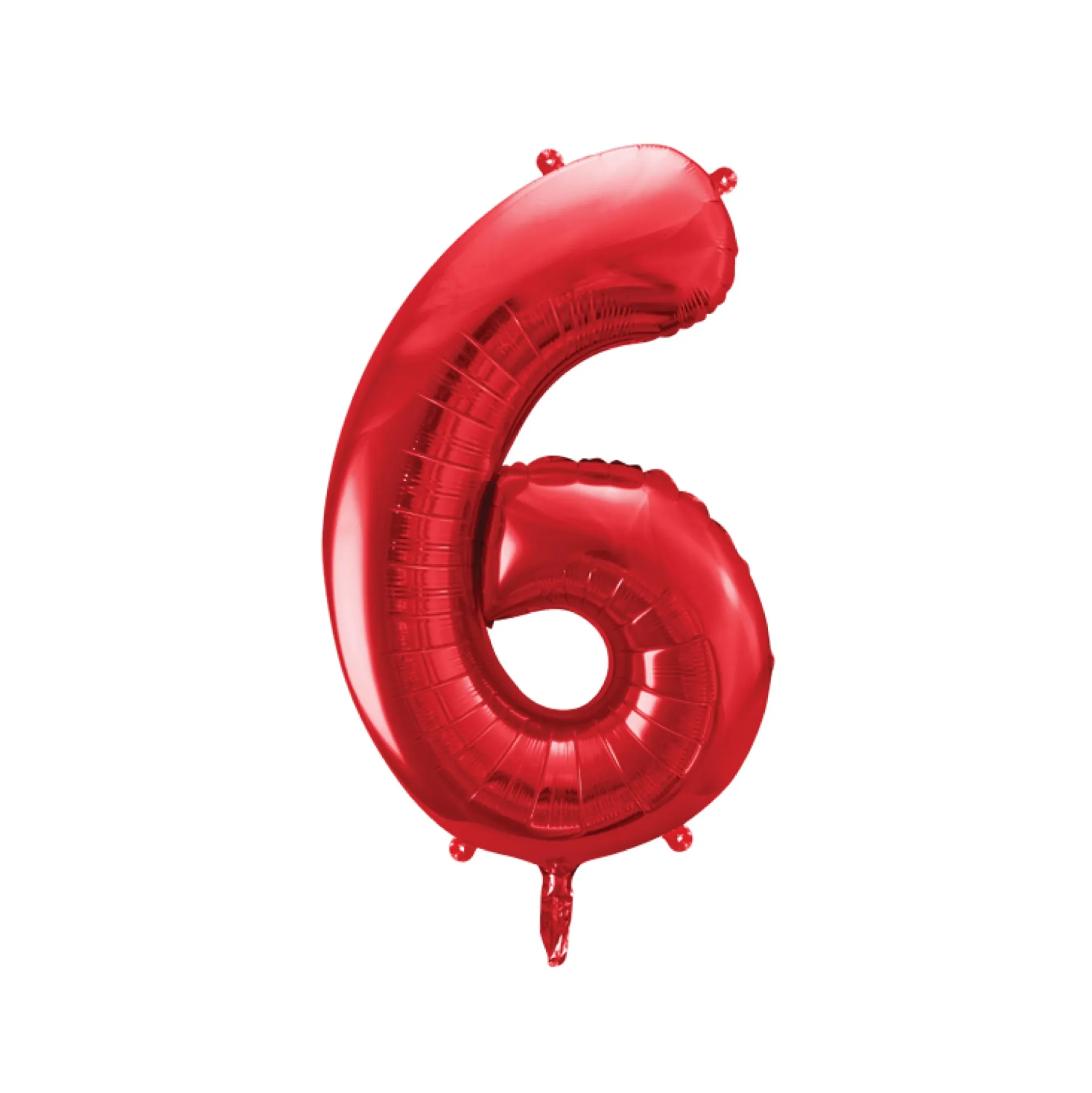 34" Red Number Balloon 0-9
