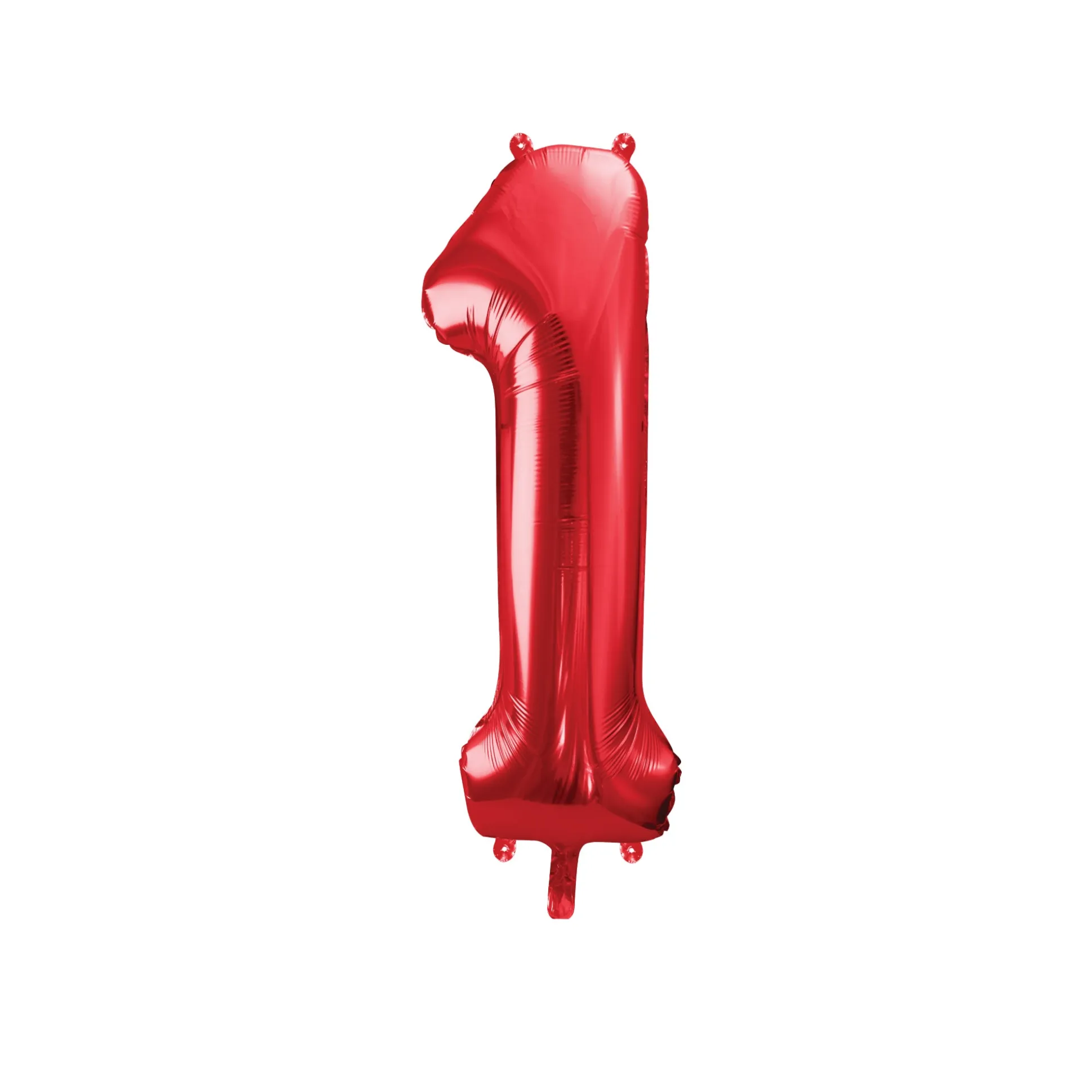 34" Red Number Balloon 0-9