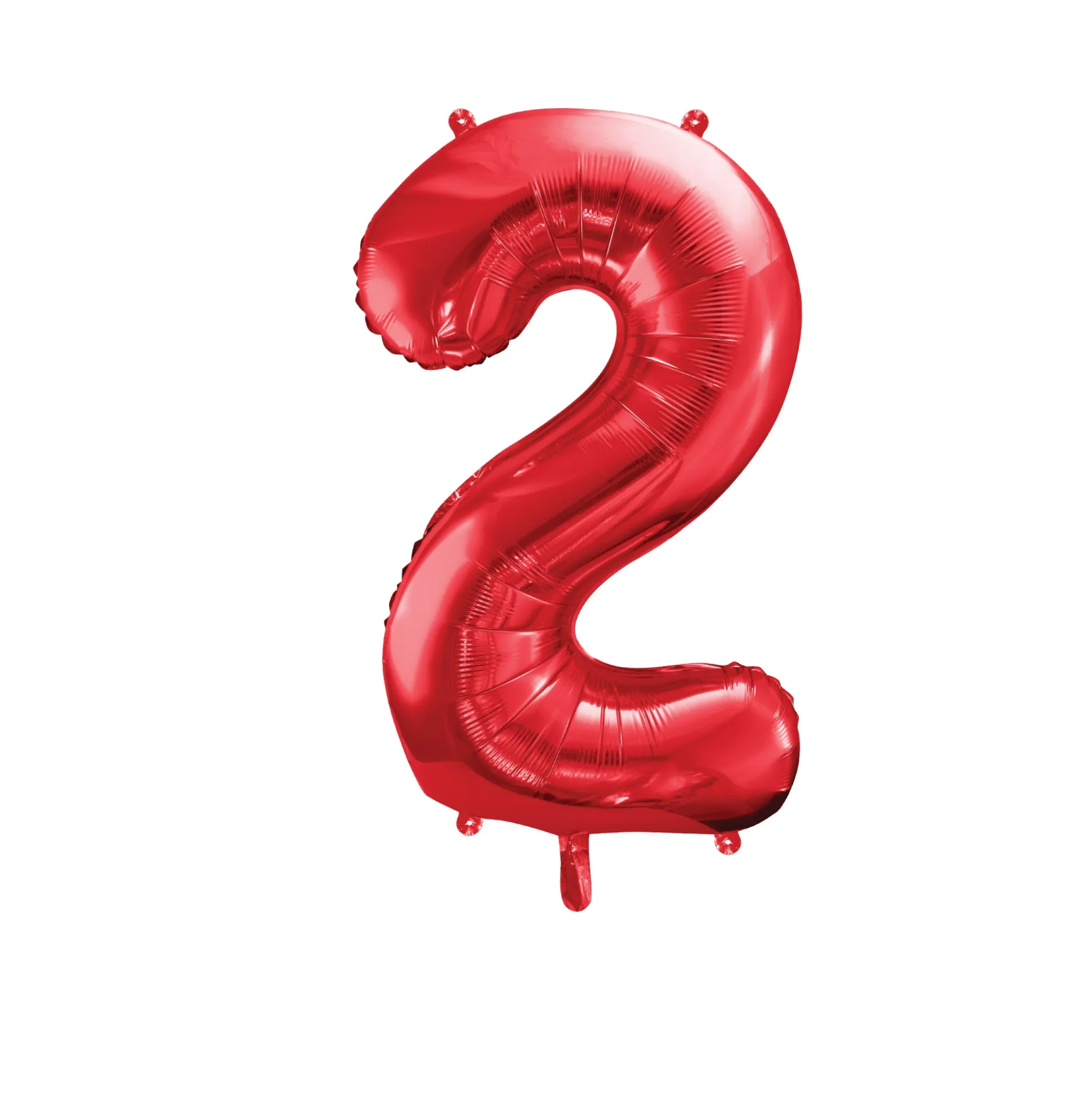 34" Red Number Balloon 0-9