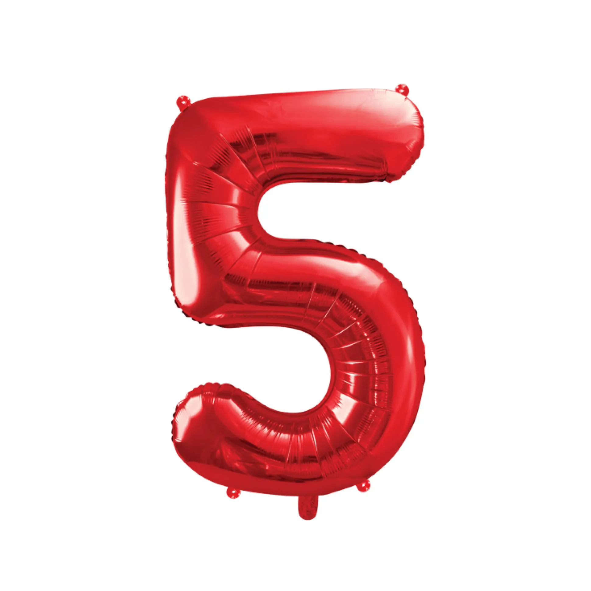 34" Red Number Balloon 0-9