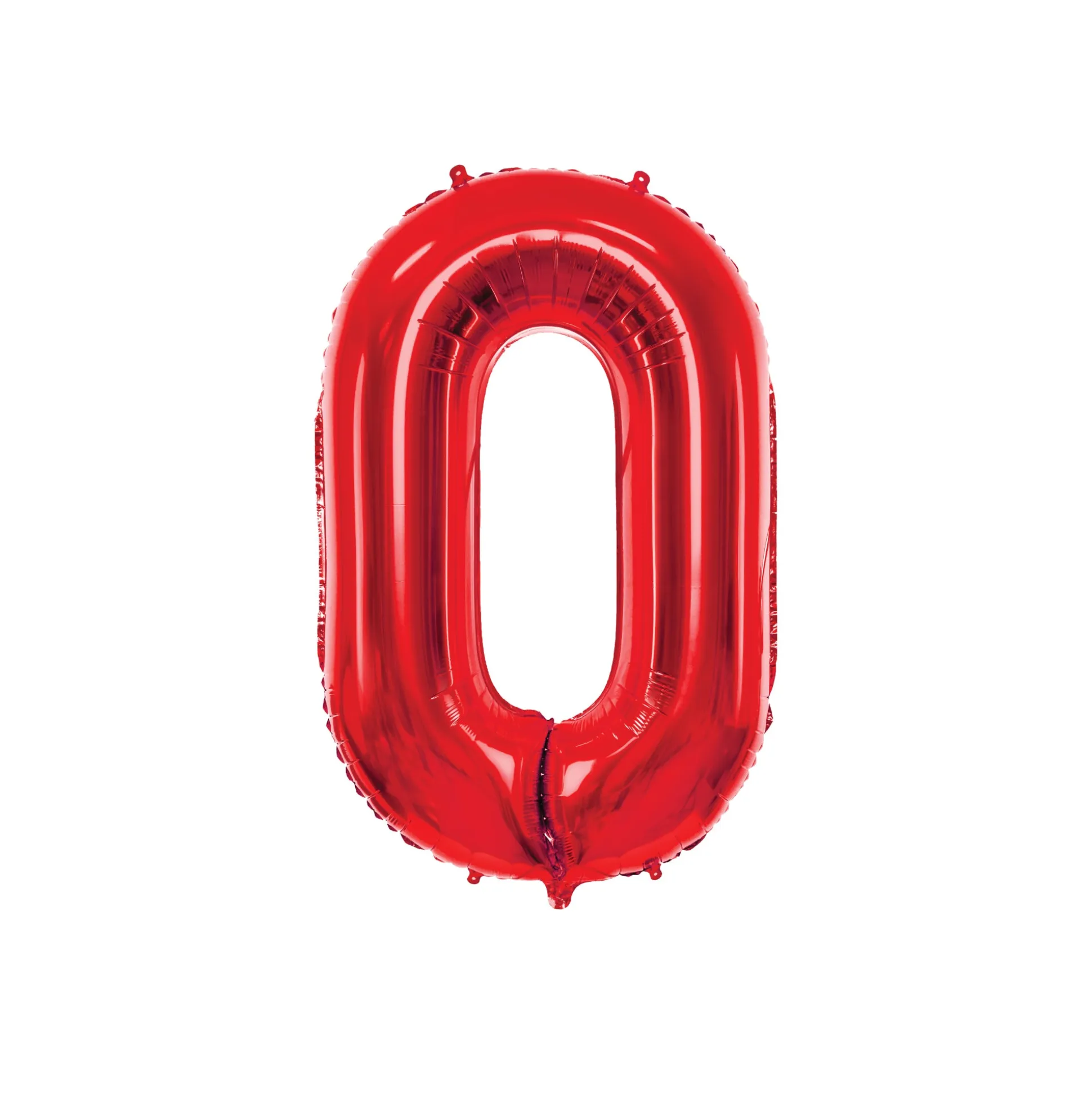 34" Red Number Balloon 0-9