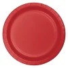Red Paper Lunch Plates 8ct