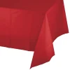 Red Plastic Table Cover