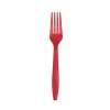 Red Premium Plastic Forks 24ct