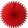Red Tissue Paper Fan 18in