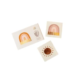 Retro Rainbow Temporary Tattoos 2ct