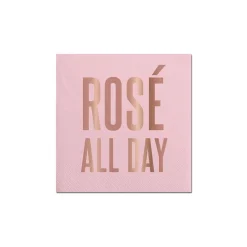 Rosé All Day Dessert Napkins 20ct