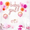 Rose Gold Baby Script Letter Balloon Banner 29in