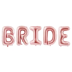 Rose Gold Bride Letter Balloon Kit 34in