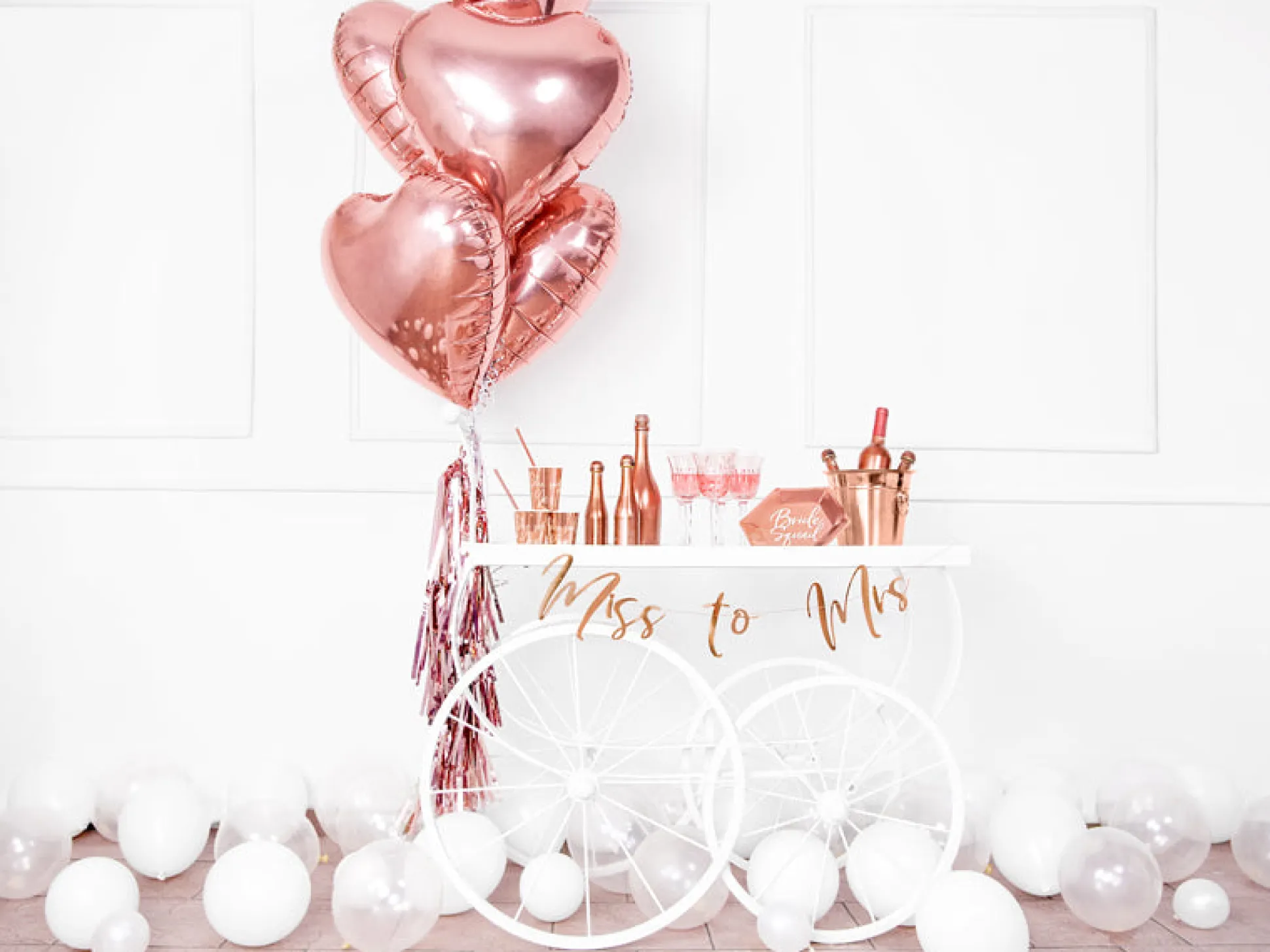 Rose Gold Heart Foil Balloon 18in