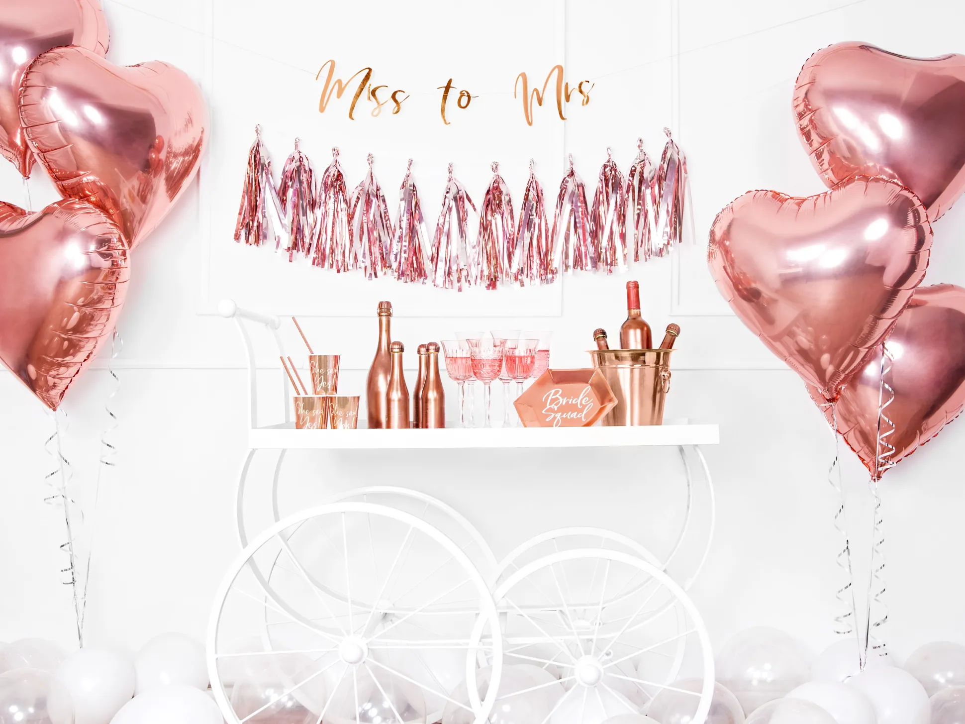 Rose Gold Heart Foil Balloon 18in
