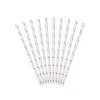 Rose Gold Star Paper Straws 10ct