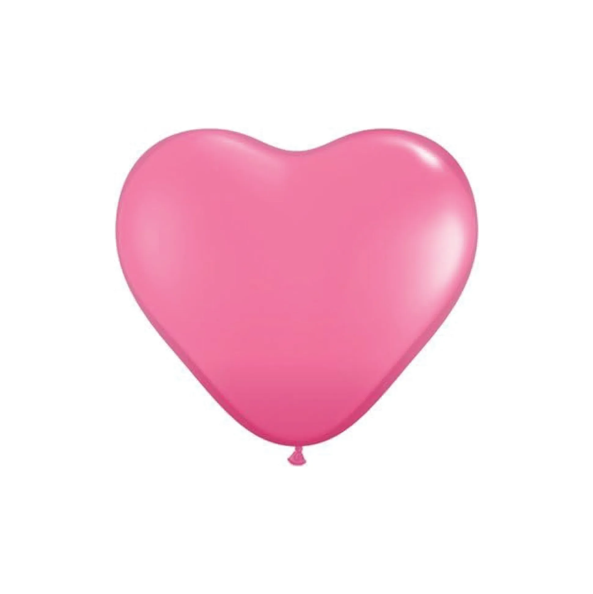 Rose Pink Heart Latex Balloons 6in – Pack of 12