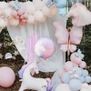 Round Unicorn Happy Birthday Balloon 14in