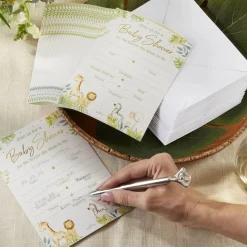 Safari Baby Shower Invitation & Thank You Card Bundle
