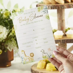 Safari Baby Shower Invitation & Thank You Card Bundle