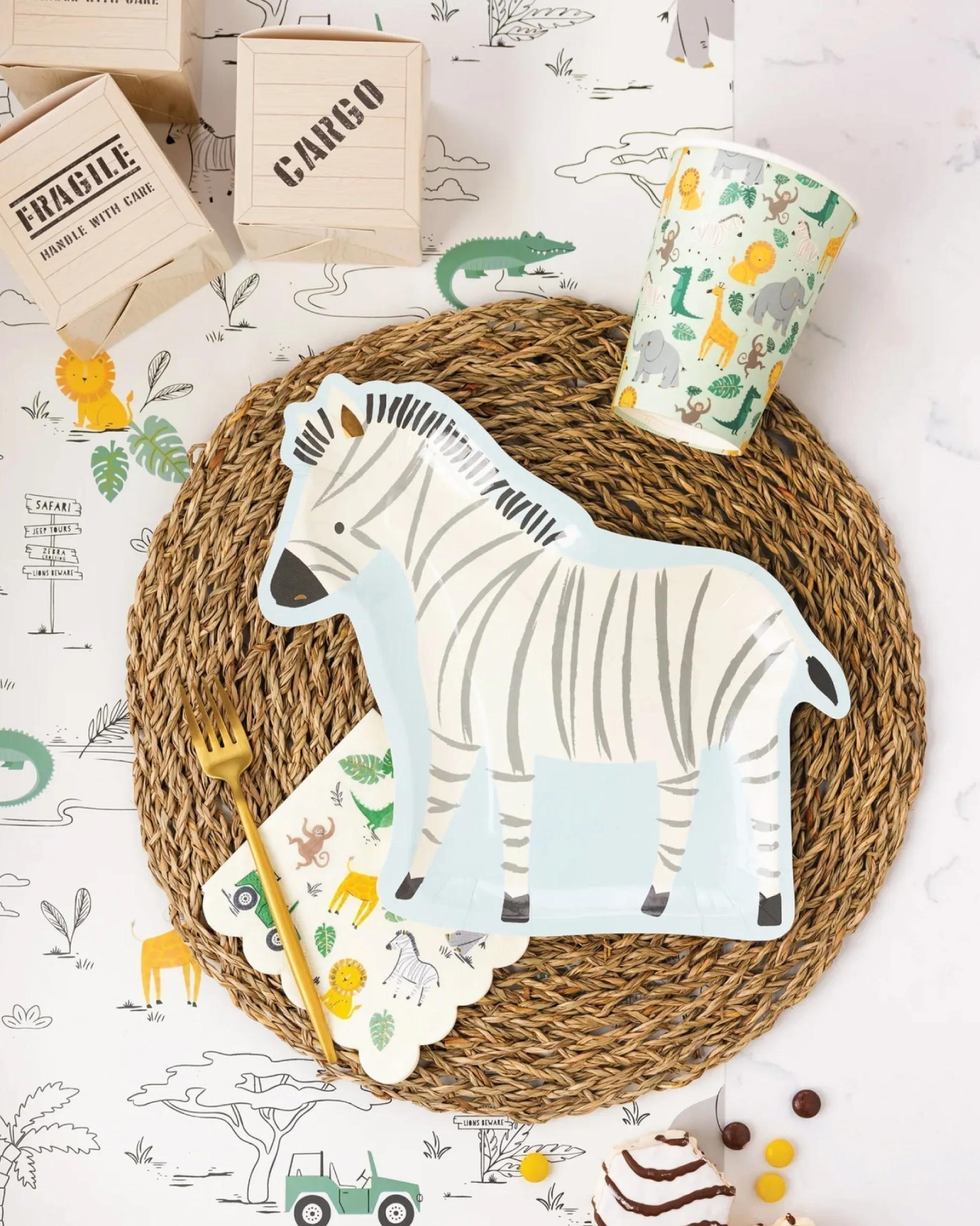 Safari Cargo Box Treat Boxes 8ct