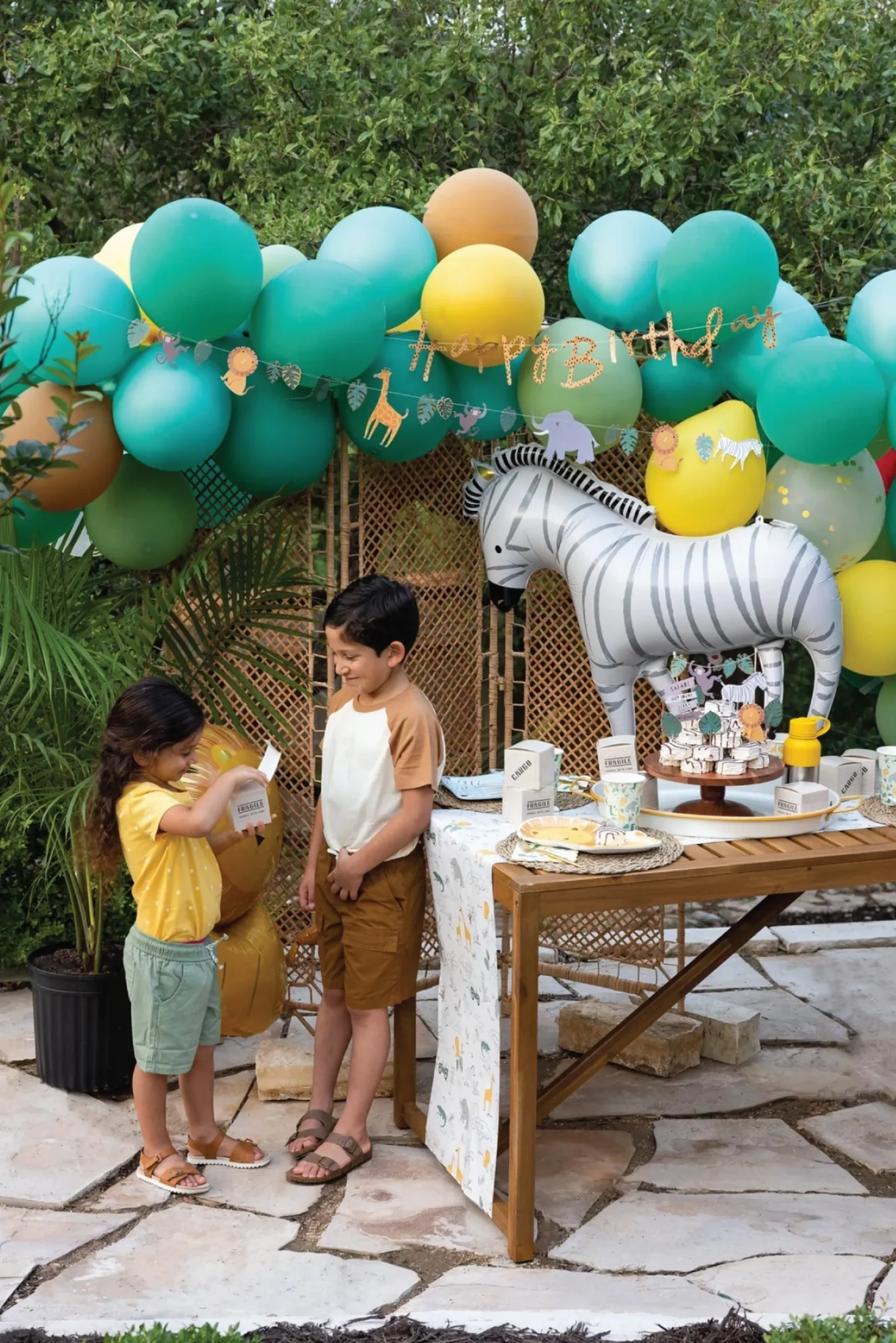 Safari Happy Birthday Banner Set