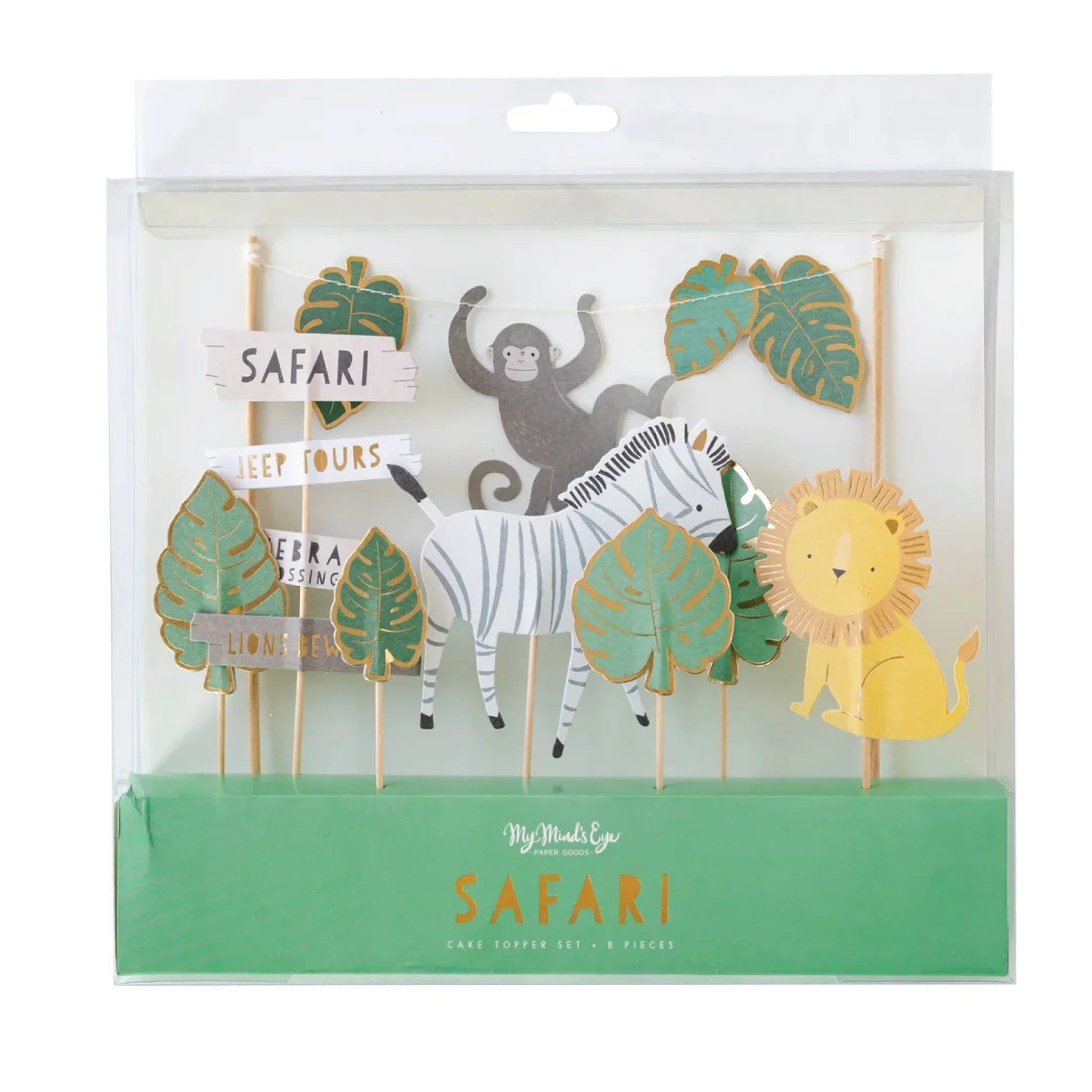 Safari Jeep Tour Cake Toppers 8ct