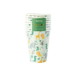 Safari Jeep Tour Paper Cups 8ct