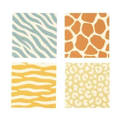 Safari Spots & Stripes Dessert Napkins 16ct