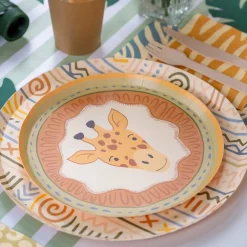 Safari Tribal Stripe Dinner Plates 8ct