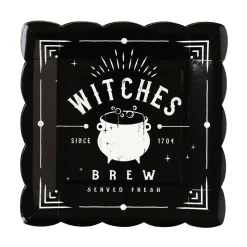 Salem Apothecary Label Paper Plates 9ct