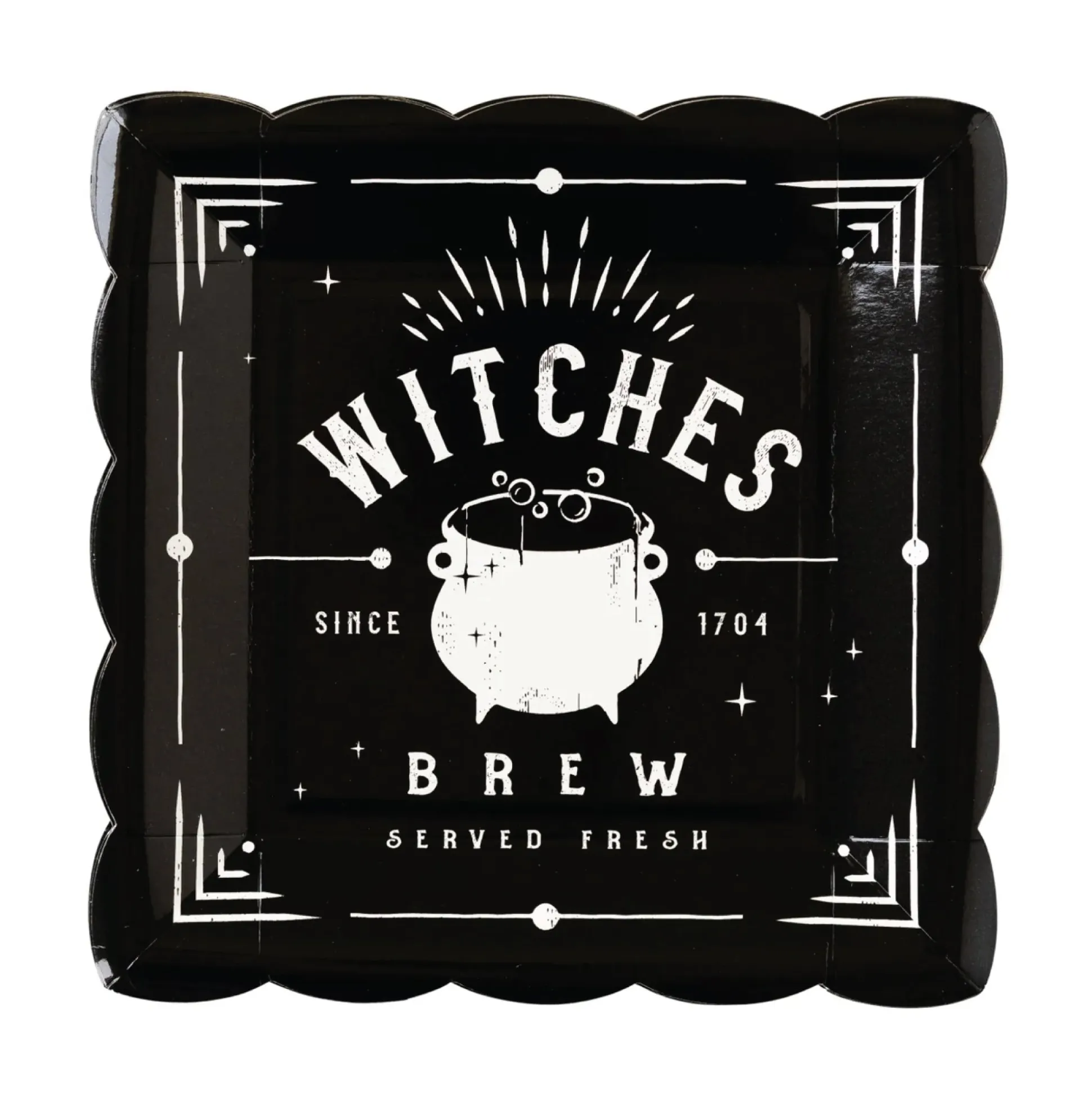 Salem Apothecary Label Paper Plates 9ct