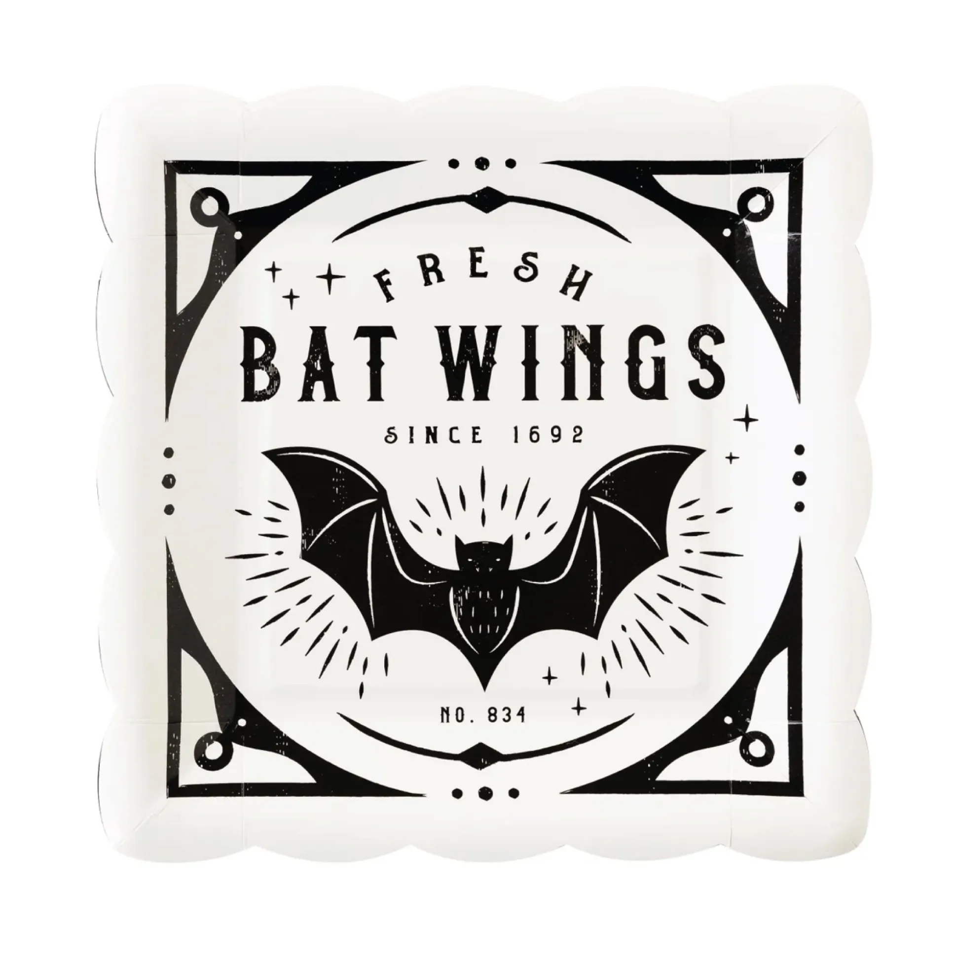 Salem Apothecary Label Paper Plates 9ct