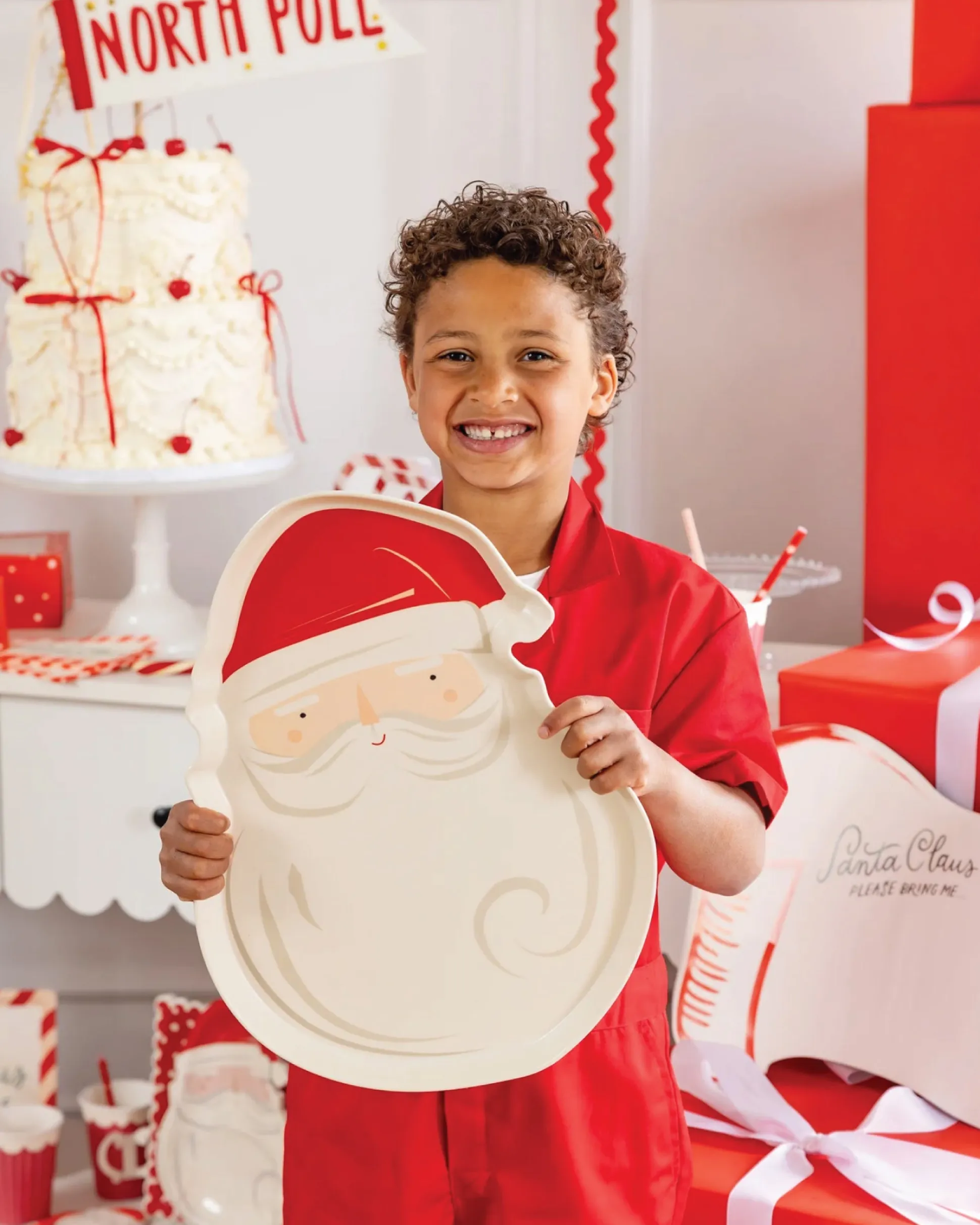 Santa Bamboo Serving Tray