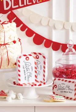 Santa Claus Tag Treat Bags 8ct