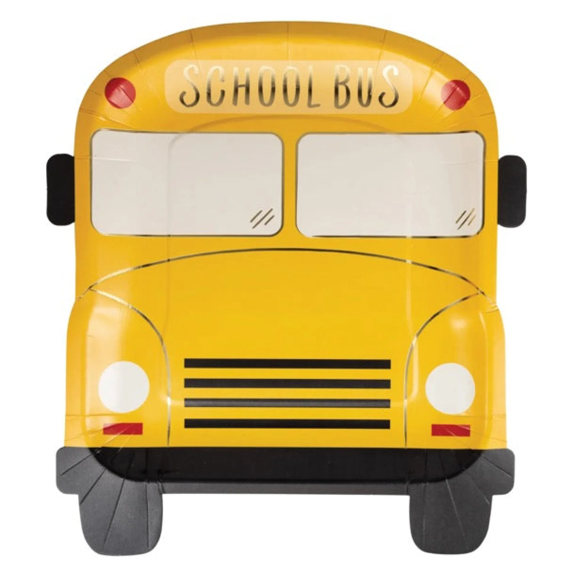 School Bus Shaped Lunch Plates 8ct