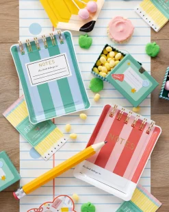 School Notebook Shaped Plates 8ct