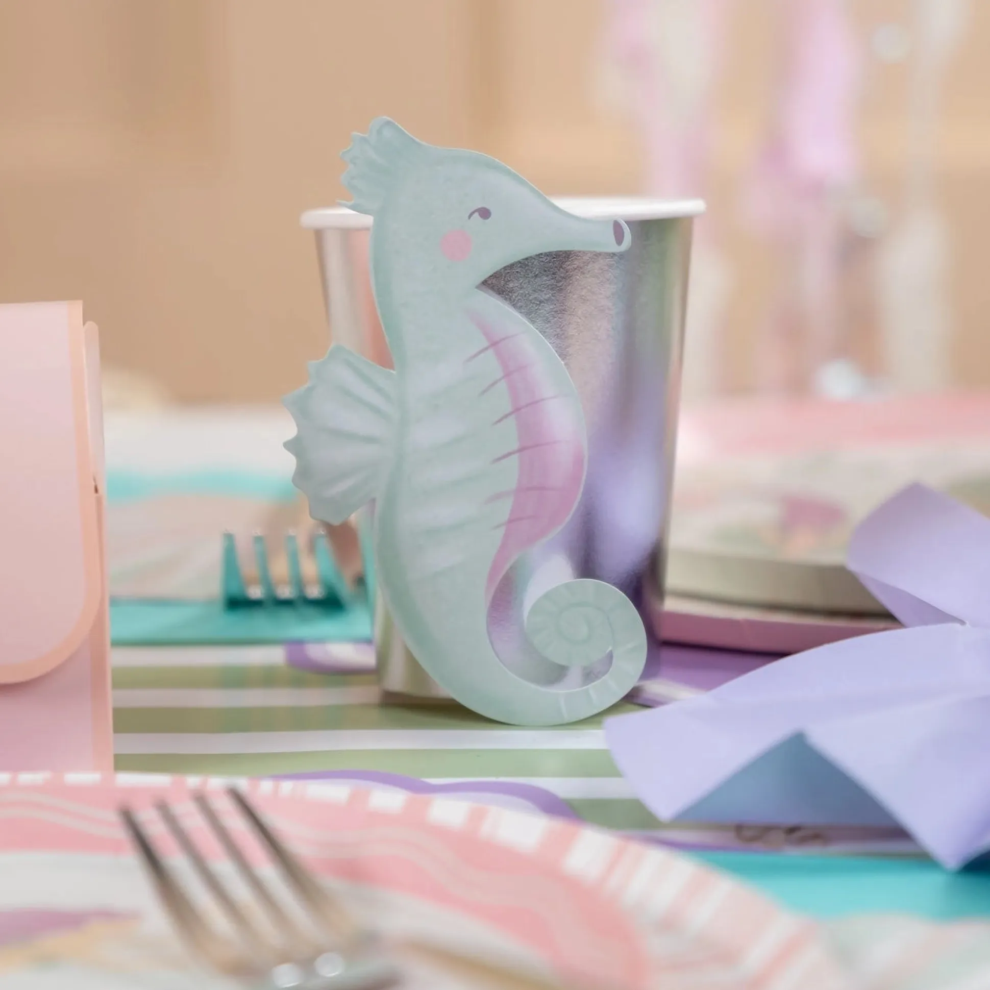 Seahorse Accent Stickers 8ct