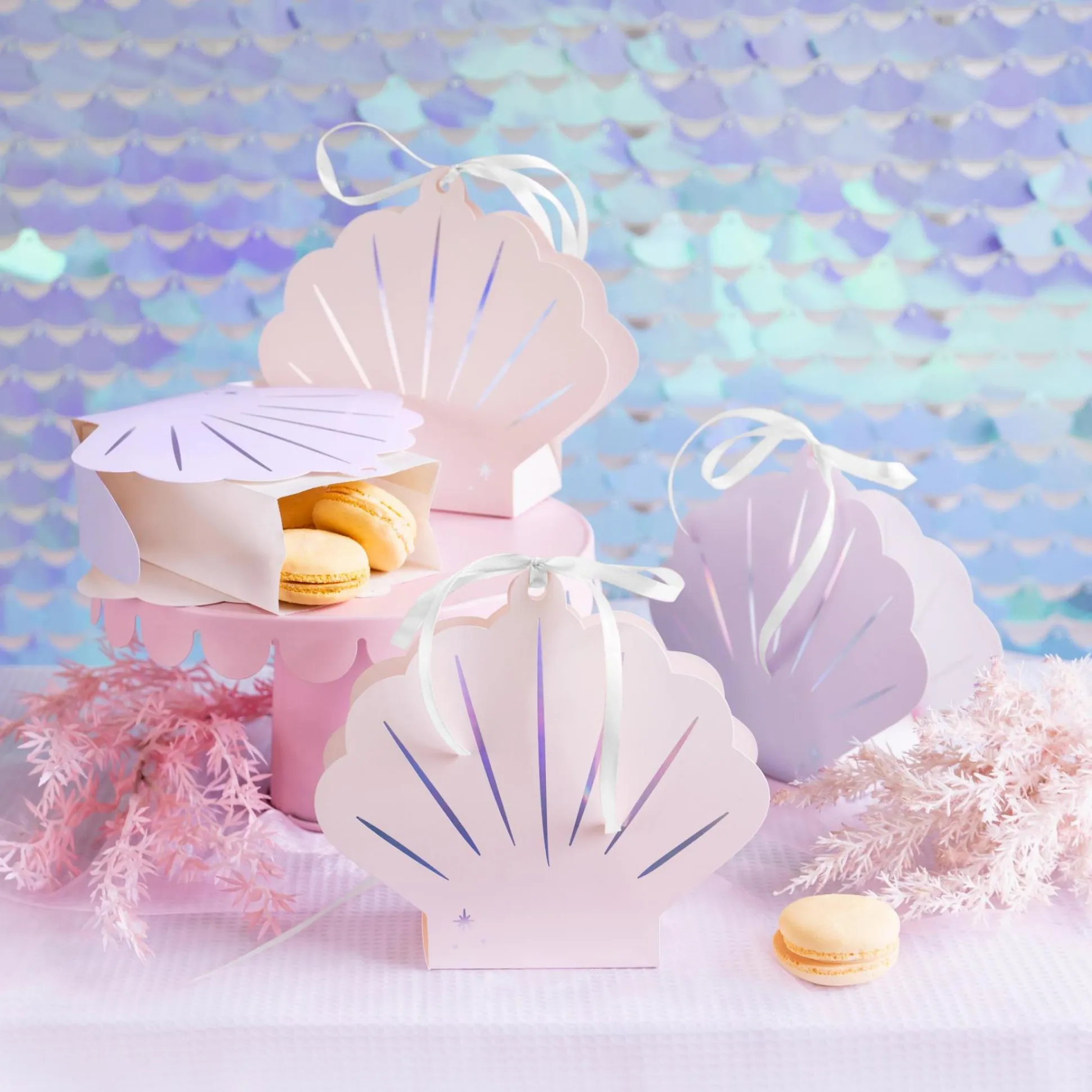 Seashell Treat Boxes 4ct