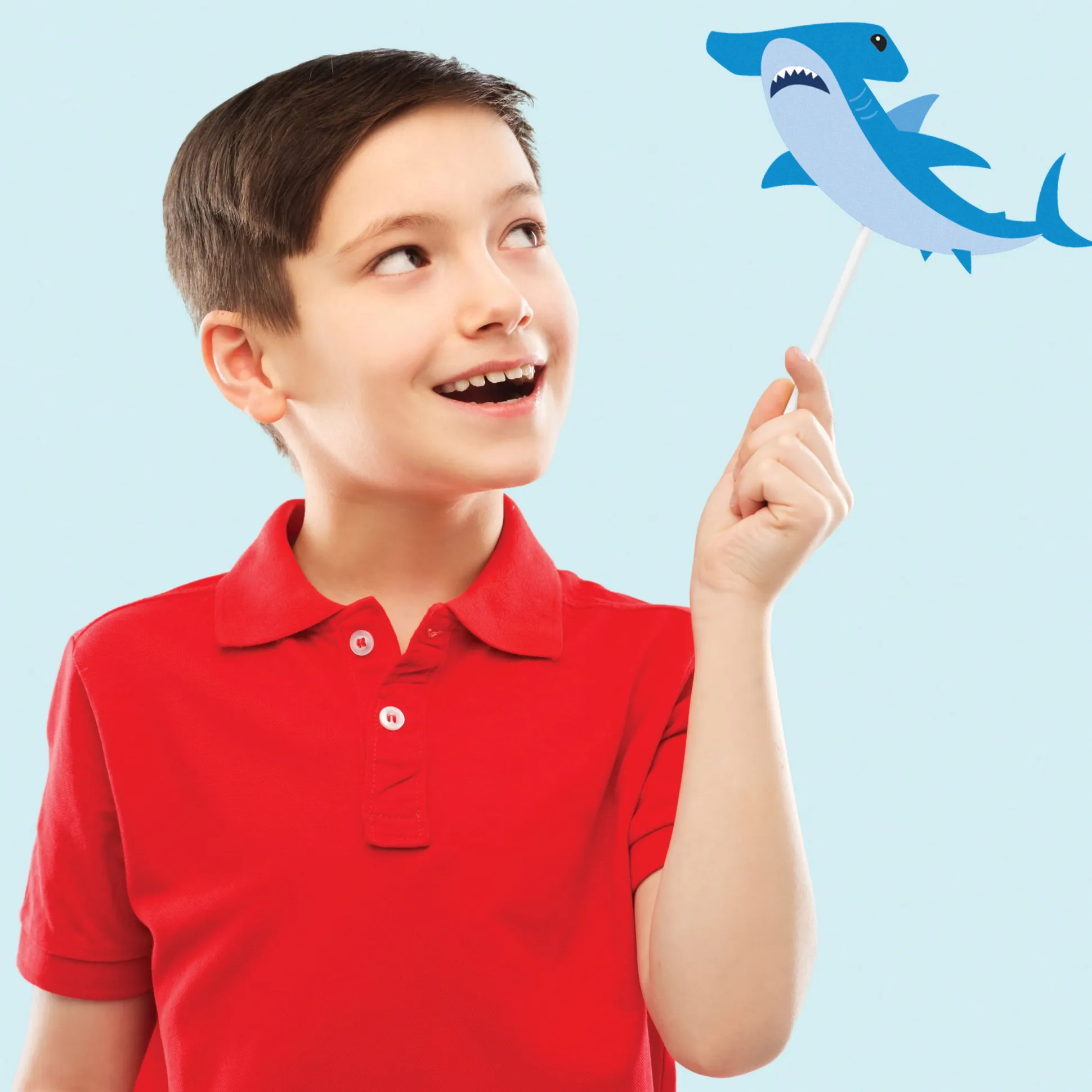 Shark Party Photo Booth Props 10ct