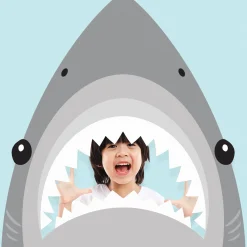 Shark Party Photo Booth Props 10ct