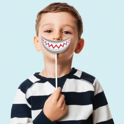 Shark Party Photo Booth Props 10ct