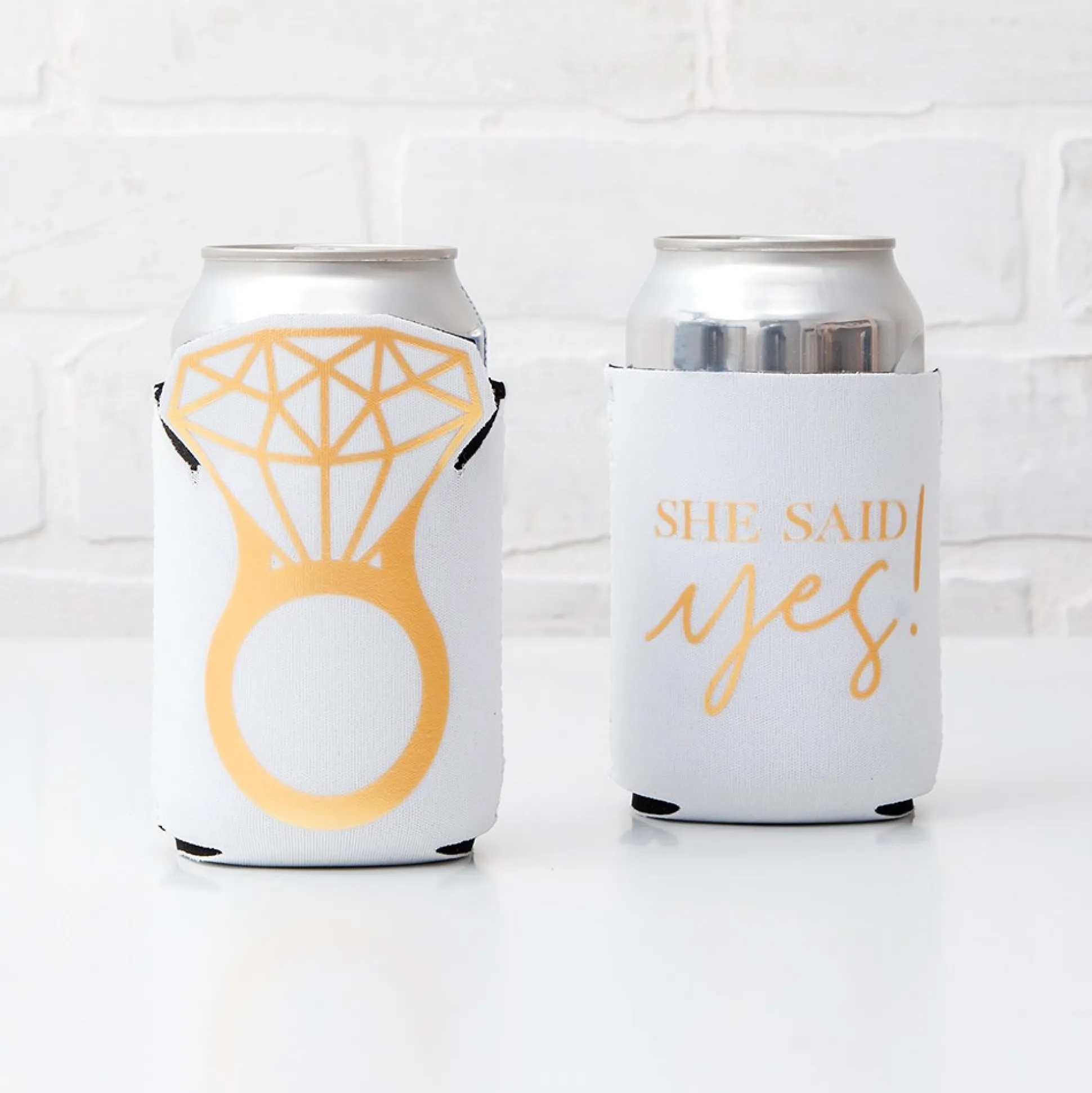 She Said Yes Can Coozie