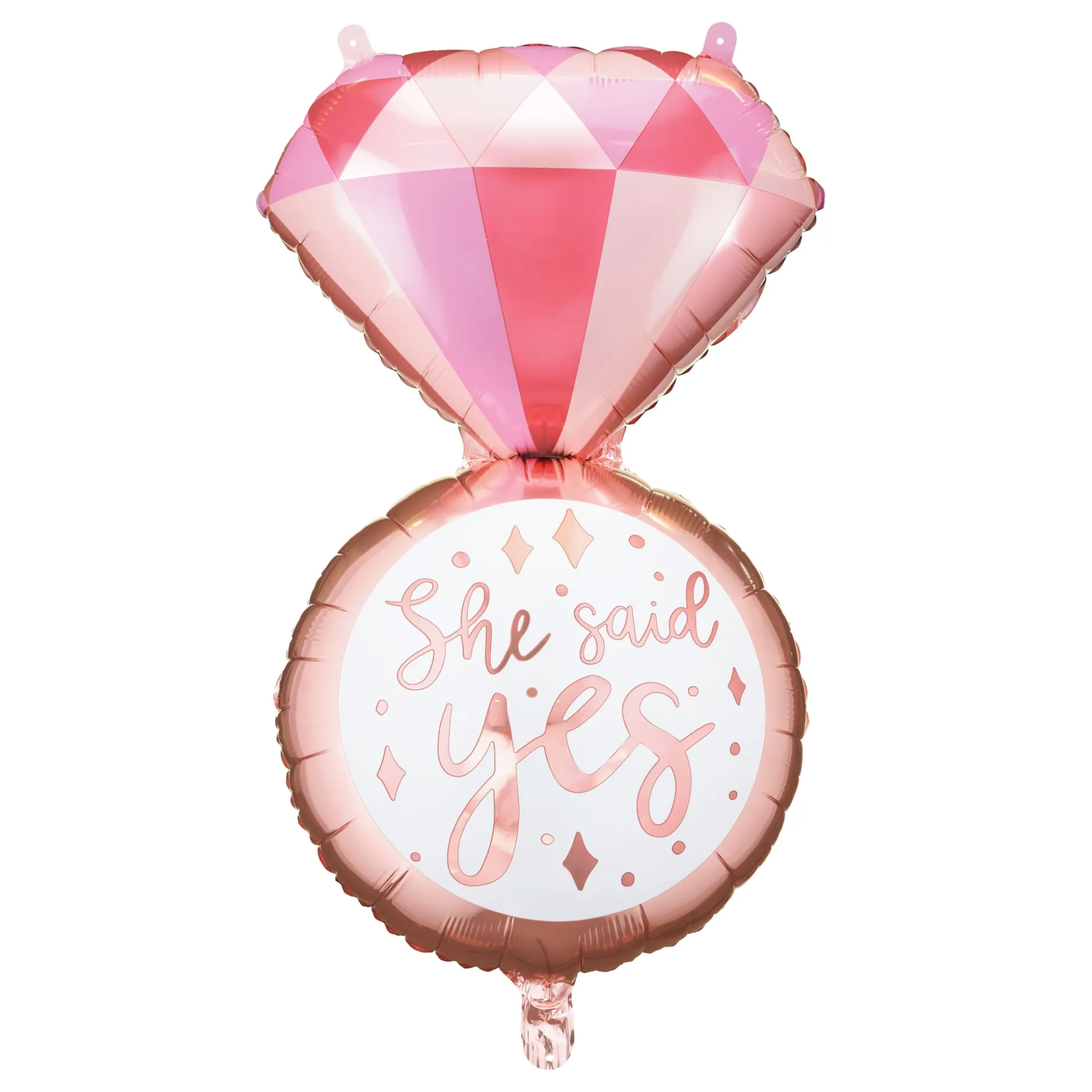 She Said Yes Engagement Ring Balloon 28in