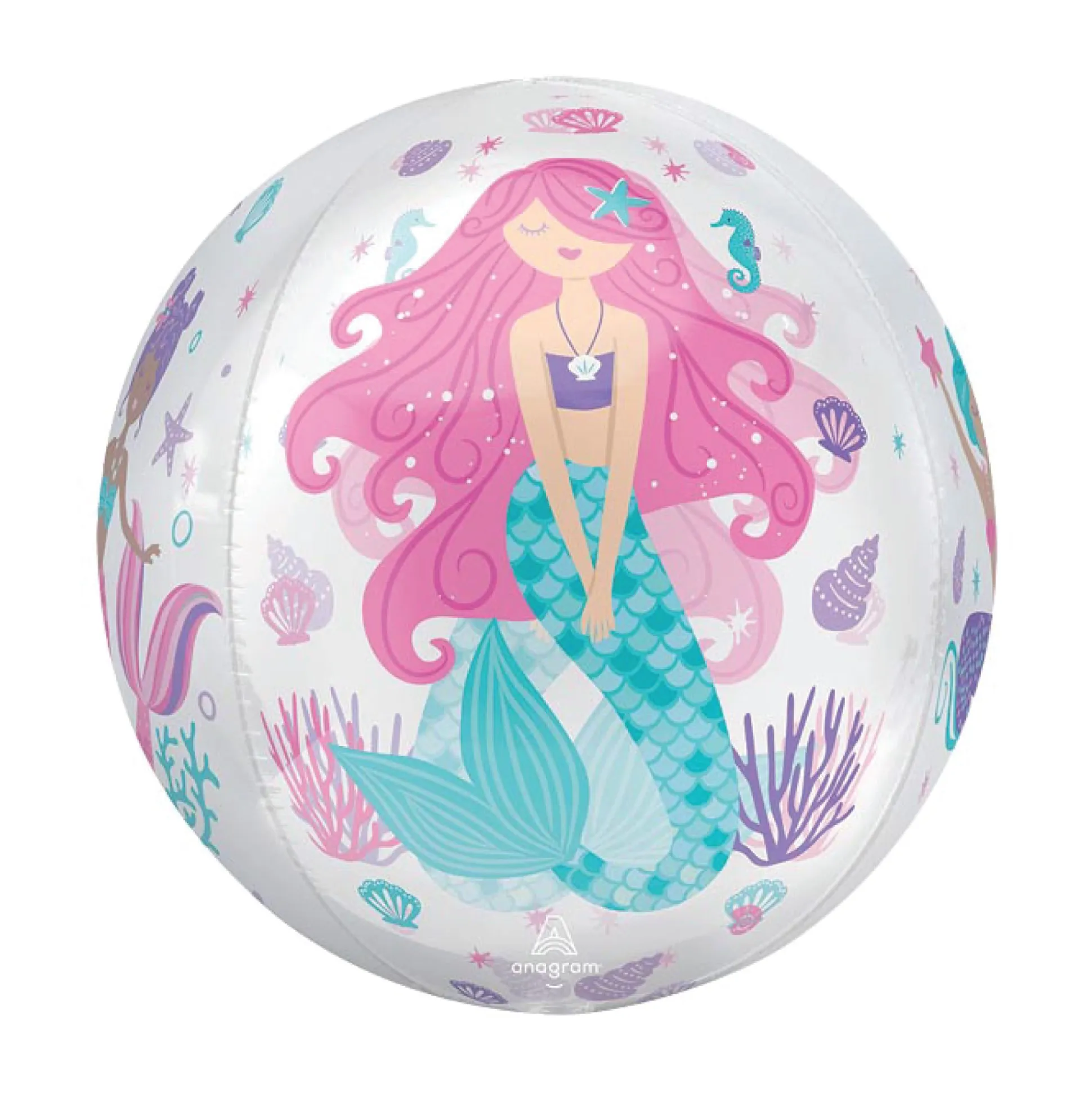Shimmering Mermaid Orbz Balloon 15in