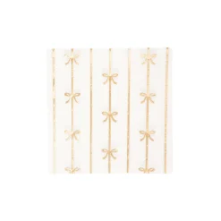 Signature Gold Bow Dessert Napkins 20ct