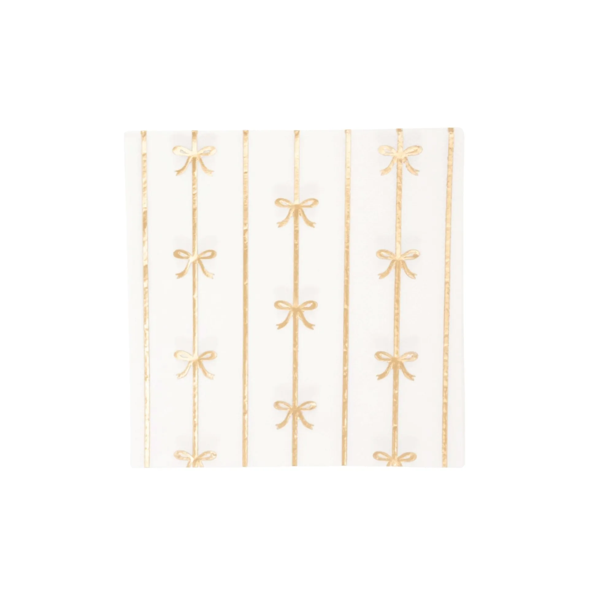 Signature Gold Bow Dessert Napkins 20ct