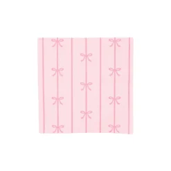 Signature Pink Bow Dessert Napkins 20ct