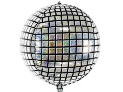 Silver Disco Ball Orbz Foil Balloon