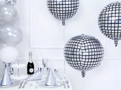 Silver Disco Ball Orbz Foil Balloon