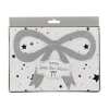 Silver Glitter Bow Banner 6ft