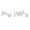 Silver Happy Birthday Letter Banner