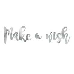 Silver Make A Wish Banner 2ft